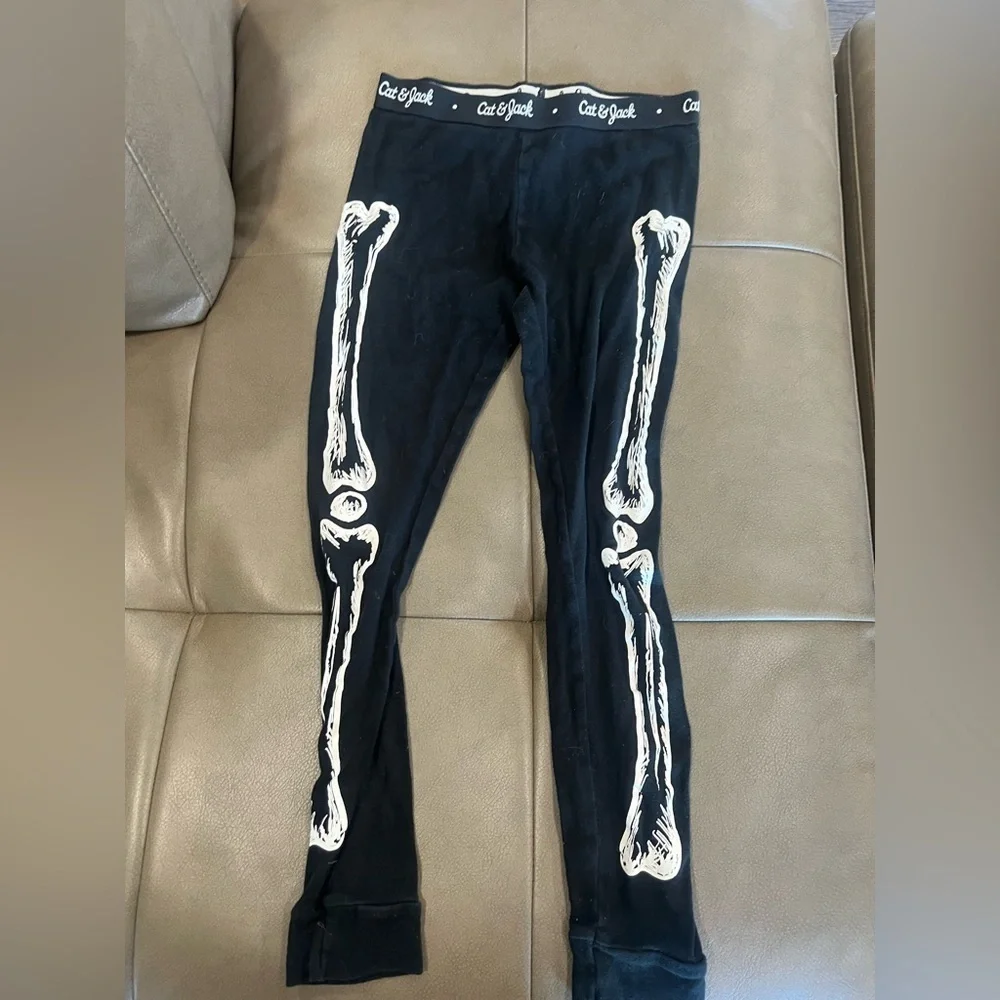 Skeleton pj top and bottom-kids